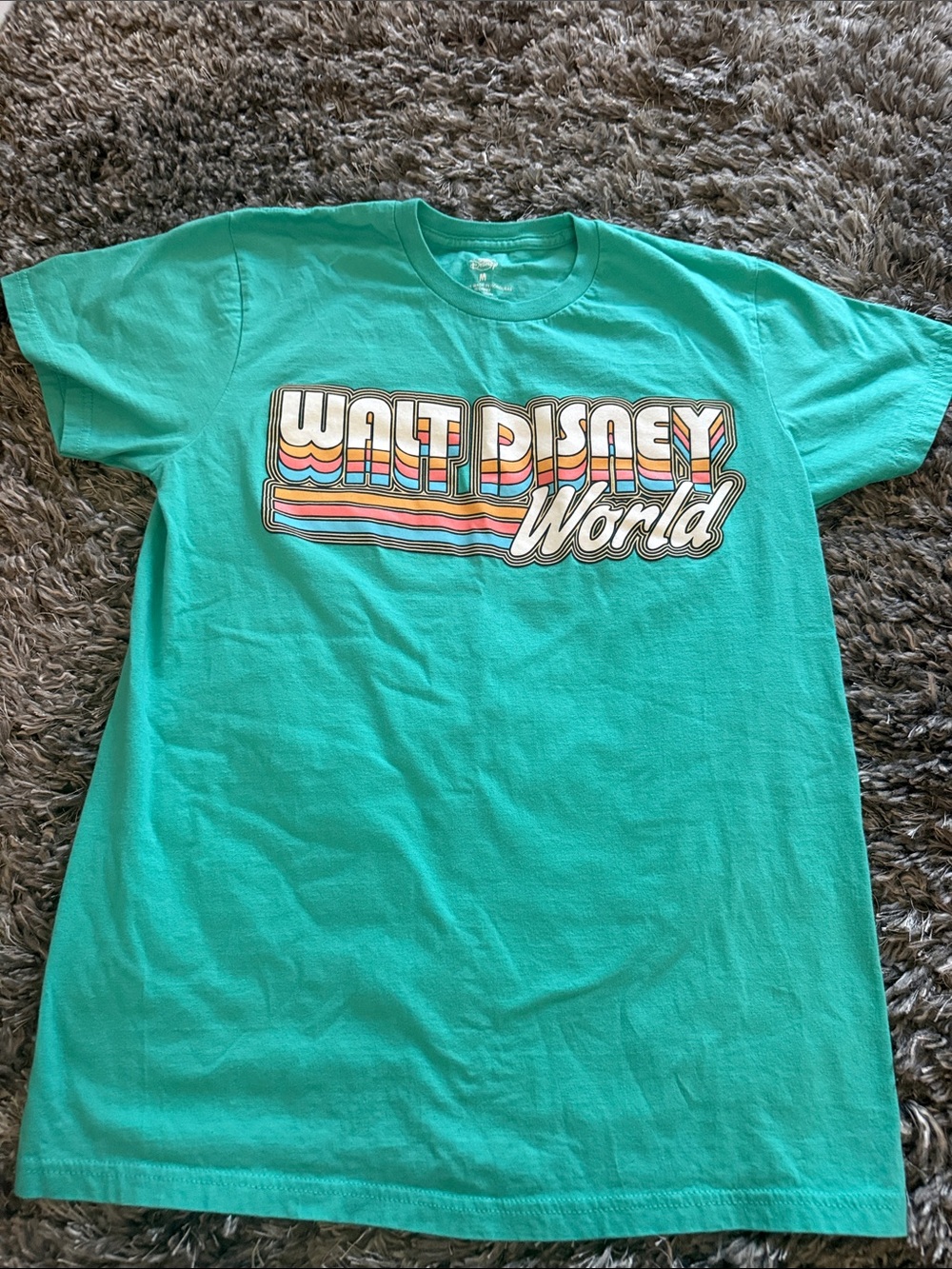 Disney women’s Retro Logo Tee - Turquoise